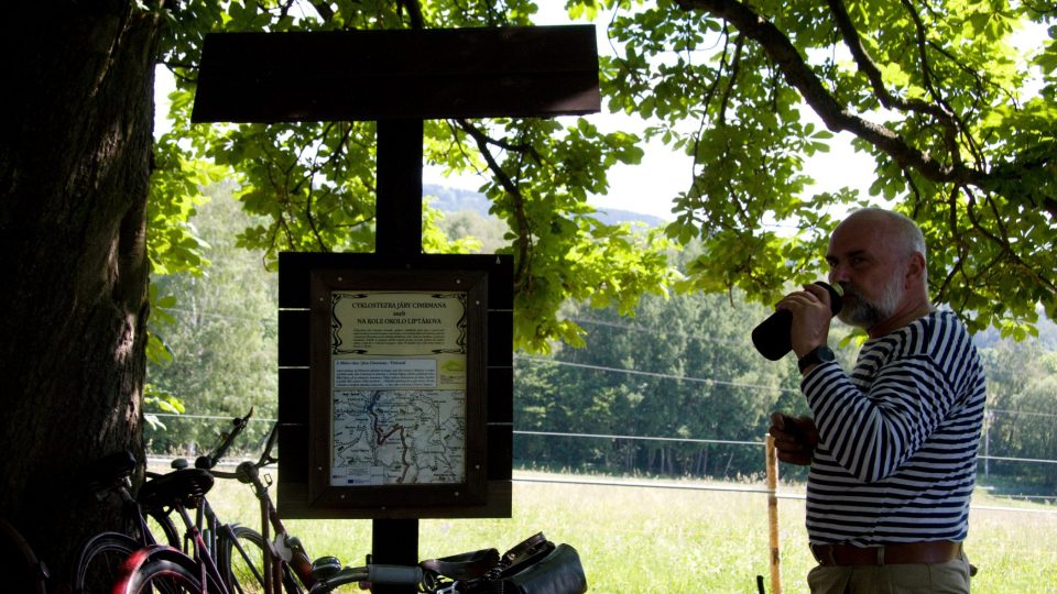 Druhé zastavení u Božích muk nad Bohdalovicemi | foto: Jaroslav Hoření, Český rozhlas Druhé zastavení u Božích muk nad Bohdalovicemi