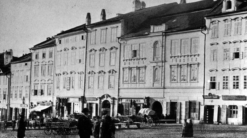 Jihlava; Masarykovo náměstí na konci 19. století