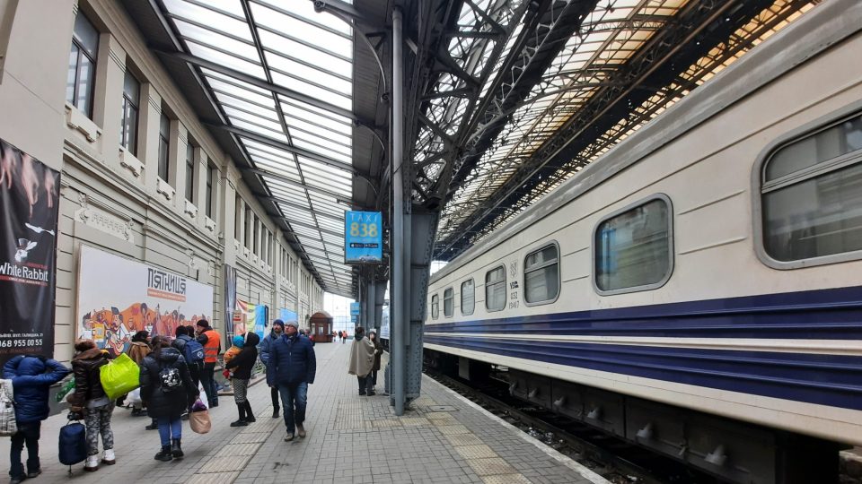 Lvov, Ukrajina, železniční stanice