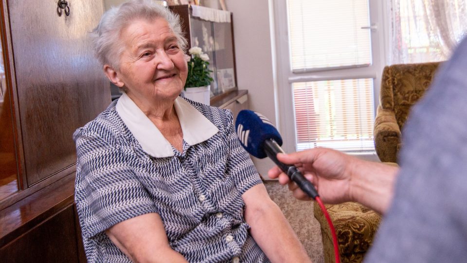 Libuše Vaňková při rozhovoru | foto: Martin Čuřík Libuše Vaňková při rozhovoru