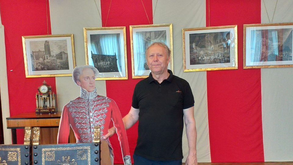 Kastelán Miloš Musil s purkrabím Karlem Chotkem | foto: Stanislava Brádlová, Český rozhlas Kastelán Miloš Musil s purkrabím Karlem Chotkem