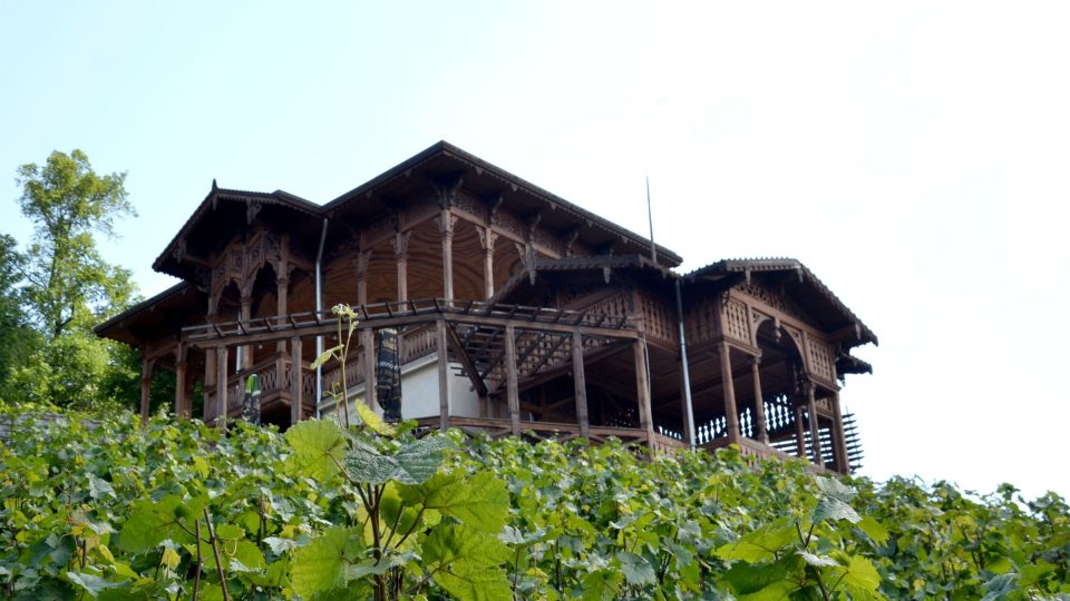 Viničný altán na vinici Grébovka v Havlíčkových sadech