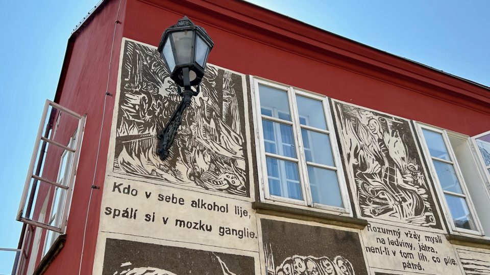 Ulice Josefa Váchala v Litomyšli - detail