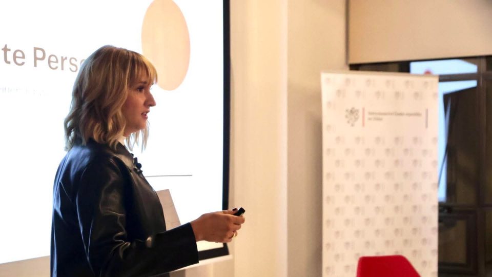 Magdalena Váchová Grabner na přednášce krajanského spolku ALUMNI CZ - AUSTRIA