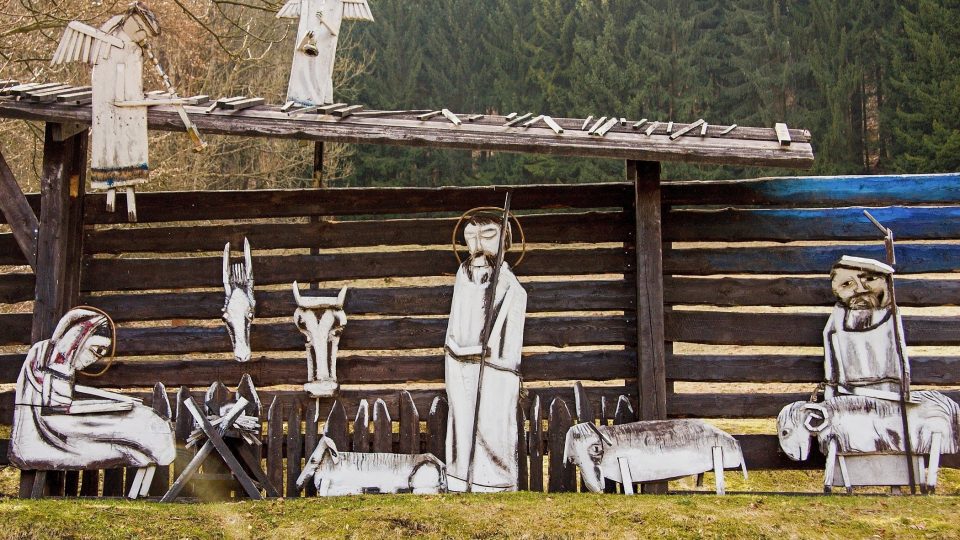 Střední část Jírova betlému | foto: Jaroslav Hoření, Český rozhlas Střední část Jírova betlému