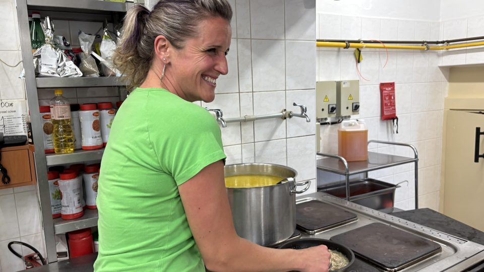 Kuchyně v domově pro duševně nemocné ve Věži