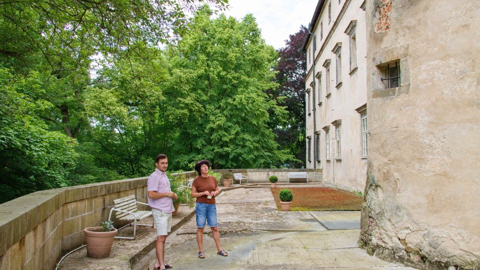 Bastion byl původně obrannou částí zámku. Později se z něj stala terasa