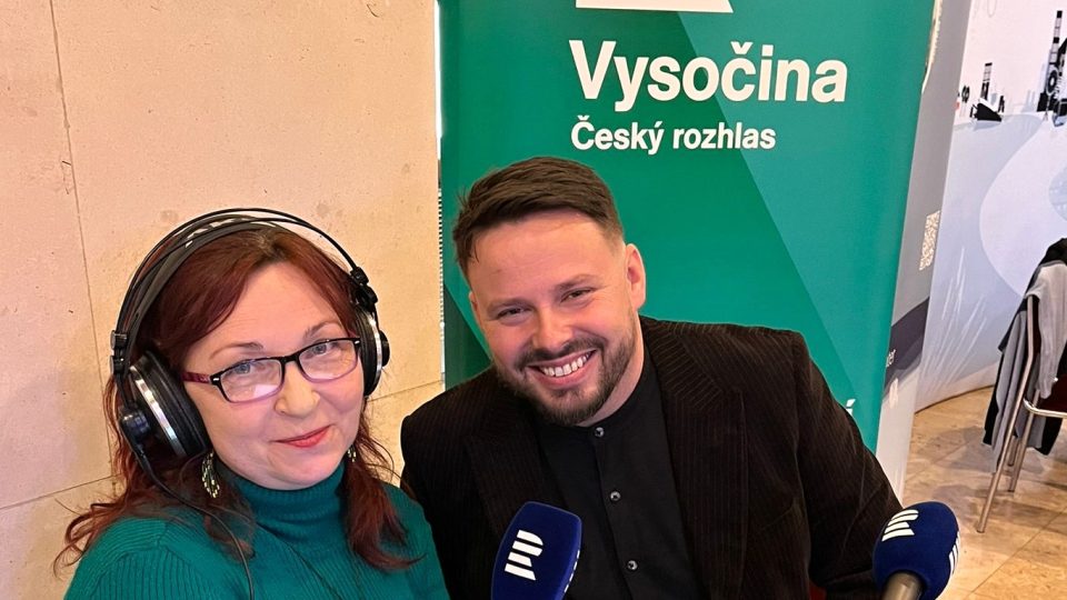 Moderátorka Dáša Kubíková a Zdeněk Smištík, ředitel České zemědělské akademie v Humpolci