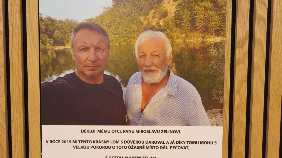 Miroslav Zelina předal péči o lom svému synovi Martinovi