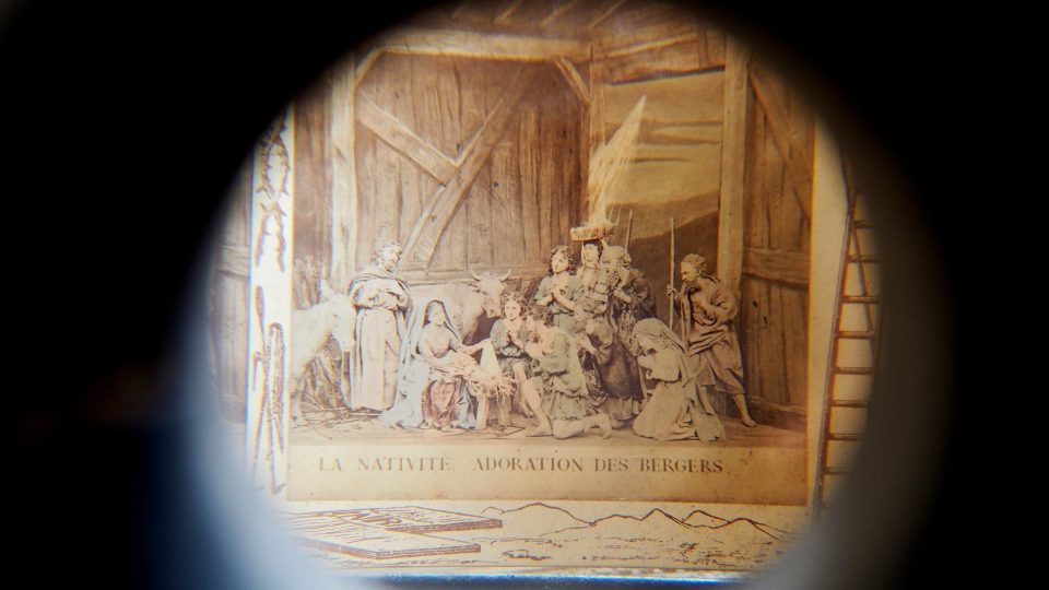 Prohlídková trasa v klášteře Nová Říše, stereoskop