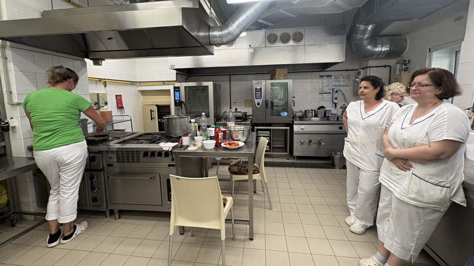 Kuchyně v domově pro duševně nemocné ve Věži