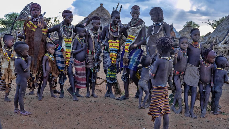 Domorodý kmen v Etiopii