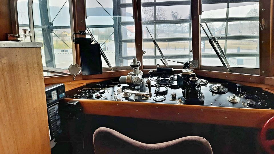 Kabina strojvedoucího | foto: Iva Havlíčková, Český rozhlas Kabina strojvedoucího