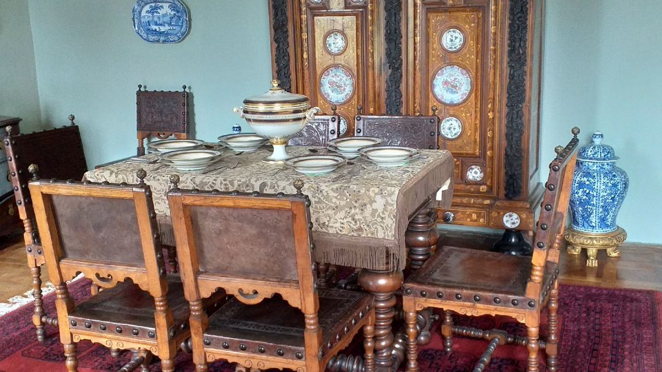 Na prohlídkovém okruhu Zámek na penzi projdete všechny hlavní reprezentační místnosti prvního patra zámku | foto: Stanislava Brádlová, Český rozhlas Na prohlídkovém okruhu Zámek na penzi projdete všechny hlavní reprezentační místnosti prvního patra zámku