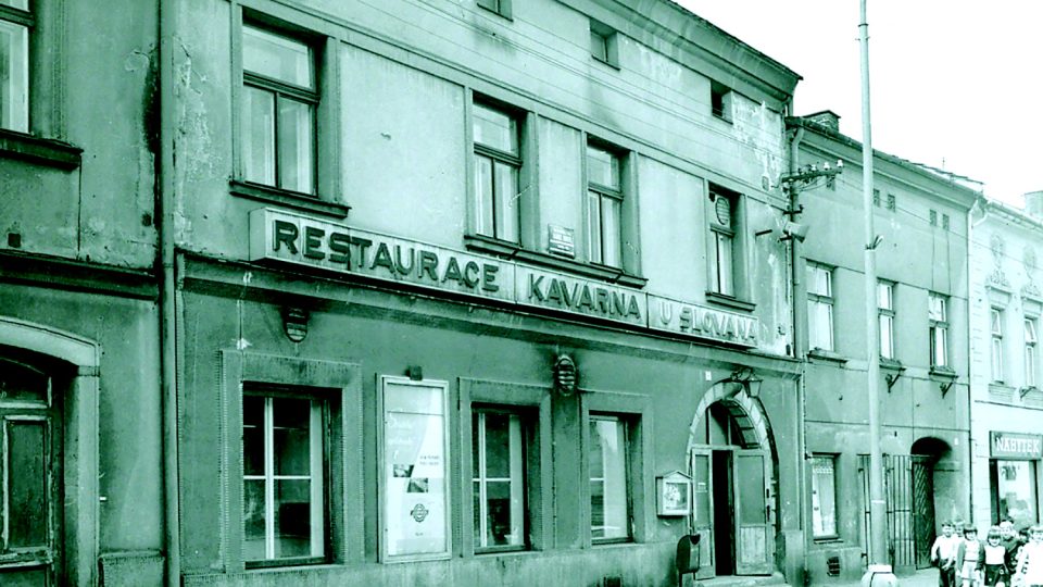 Restaura U Slovana, původní prostor, kde se promítalo kino