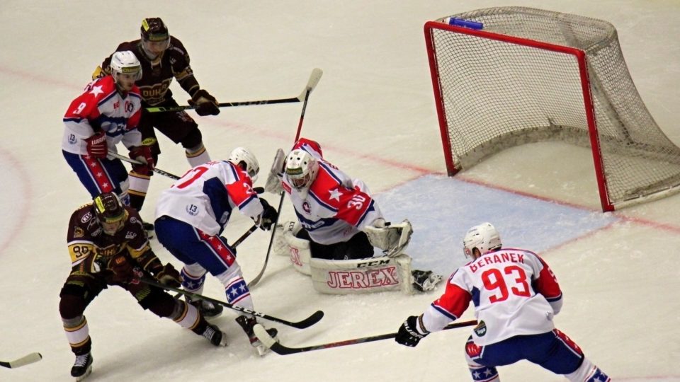 Hokejové derby Jihlava-Třebíč, únor 2021