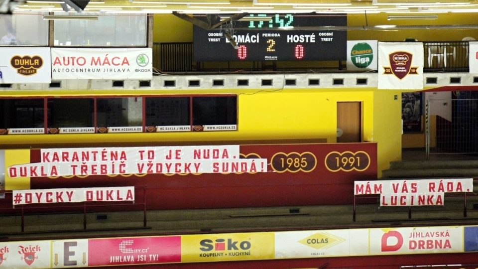 Hokejové derby Jihlava-Třebíč, únor 2021
