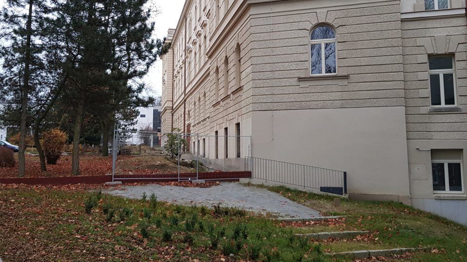 Jihlava, bývalý justiční palác, z boku budovy stávala šibenice