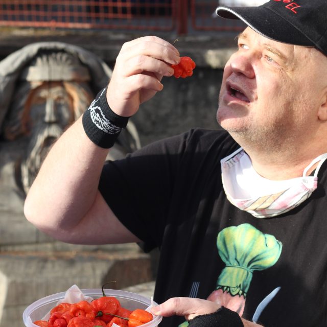 Radim Řehůřek,  pojídač pálivých papriček | foto: Irena Šarounová,  Český rozhlas