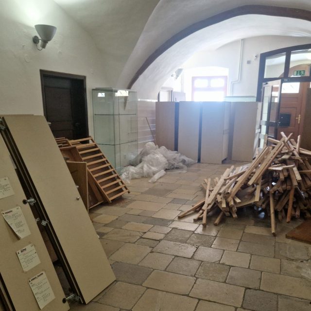 V jihlavském muzeu pokračuje rekonstrukce modernizací vstupního sálu a stavbou nového edukačního centra | foto: Tereza Pešoutová,  Český rozhlas