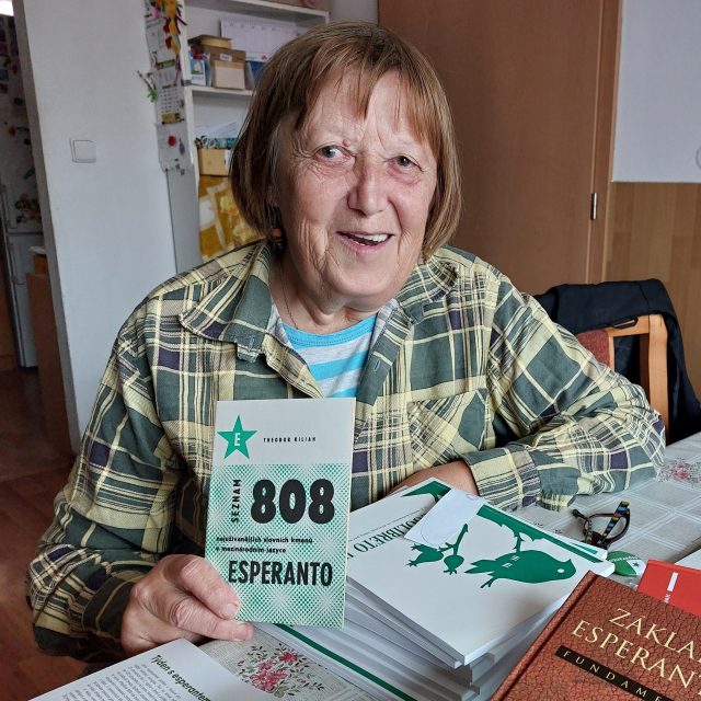 Experanto je umělý jazyk,  kterým mluví i Milada Zemanová | foto: Irena Šarounová,  Český rozhlas