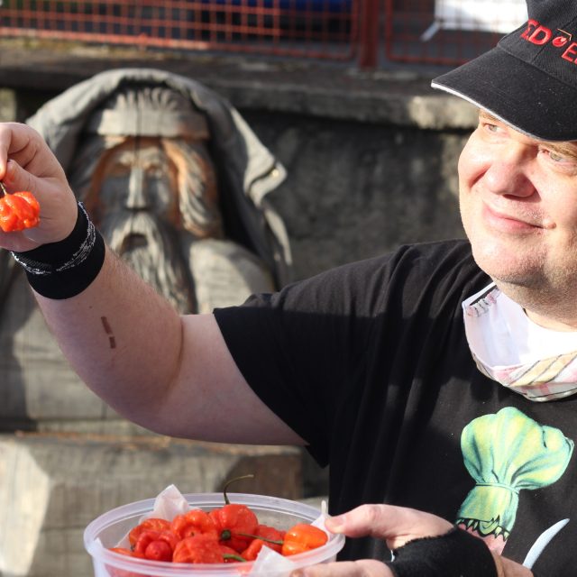 Radim Řehůřek,  pojídač pálivých papriček | foto: Irena Šarounová,  Český rozhlas