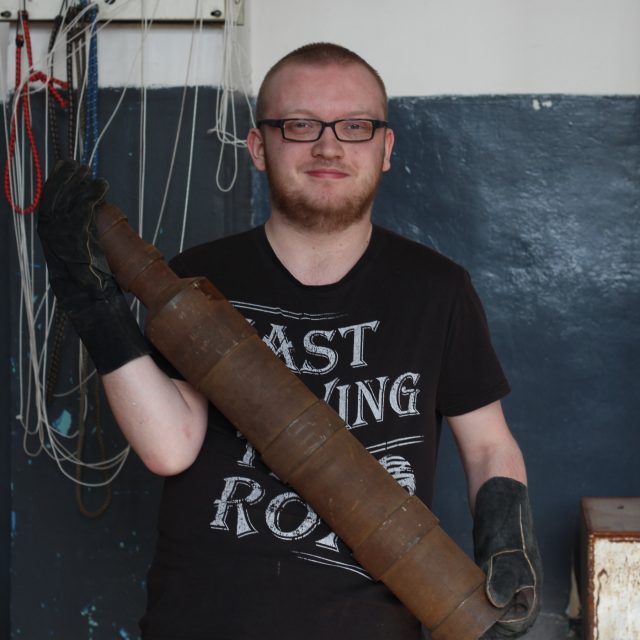 Jihlava,  výroba repliky houfnice z roku 1430 | foto: Irena Šarounová,  Český rozhlas