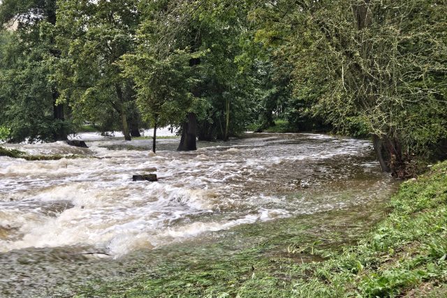 Voda na řekách na Vysočině postupně opadá | foto: František Jirků,  Český rozhlas