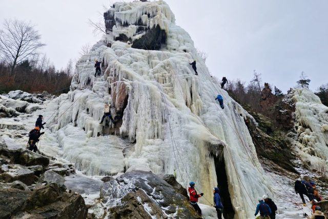 Ledová stěna ve Víru | foto: Tereza Pešoutová,  Český rozhlas