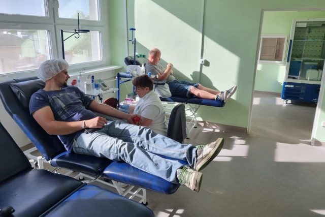 Hematologicko-transfuzní oddělení,  darování krve,  nemocnice Jihlava | foto: Daniela Brychtová,  Český rozhlas Vysočina