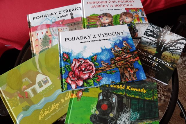 Knihy autorky Marie Špačkové,  Třebíč | foto: Irena Šarounová,  Český rozhlas