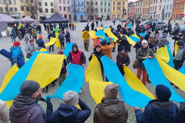 Benefiční akce za Ukrajinu,  Jihlava | foto: Milan Soldán,  Český rozhlas