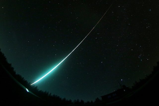 Tak vypadá jasný meteor - bolid  (ilustrační foto) | foto:  Astronomický ústav AV ČR