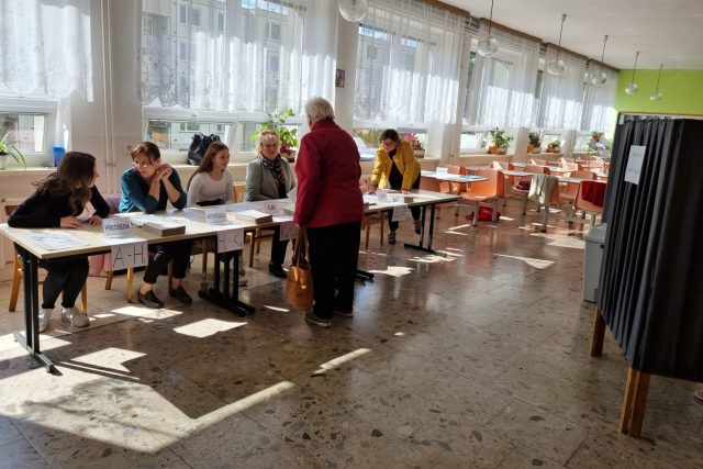 Volby,  Velké Meziříčí | foto: Daniela Brychtová,  Český rozhlas Vysočina