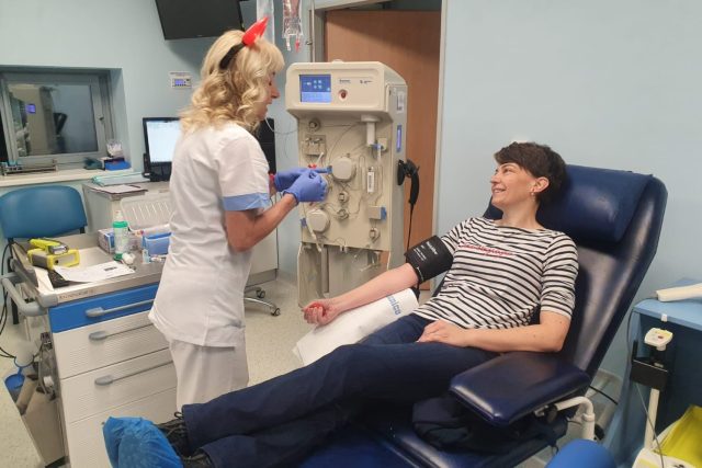 Darování krevní plazmy,  nemocnice Pelhřimov | foto: Tereza Pešoutová,  Český rozhlas Vysočina