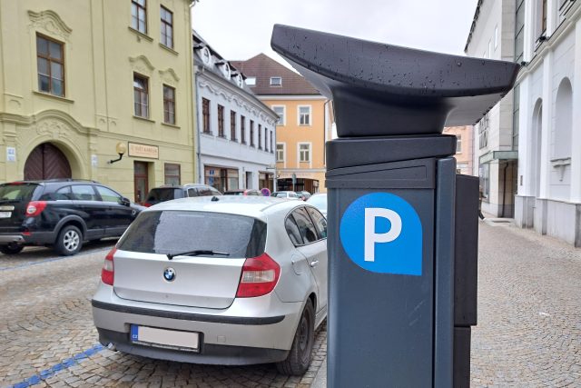 Parkování v centru Jihlavy | foto: Lucie Suchánková Hochmanová,  Český rozhlas