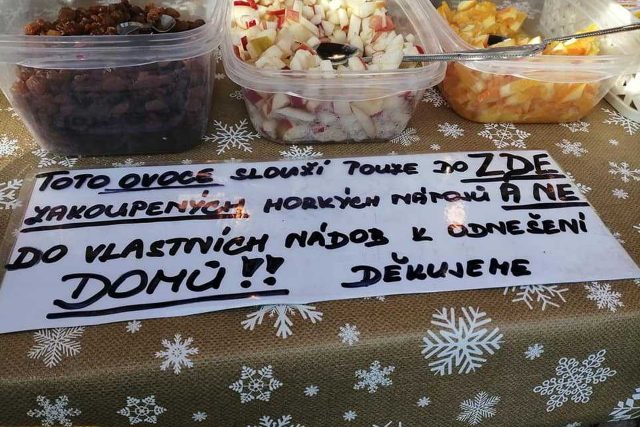 Adventní trhy,  Jihlava,  nápisy | foto: Bohdana Majerová,  Český rozhlas,  Český rozhlas