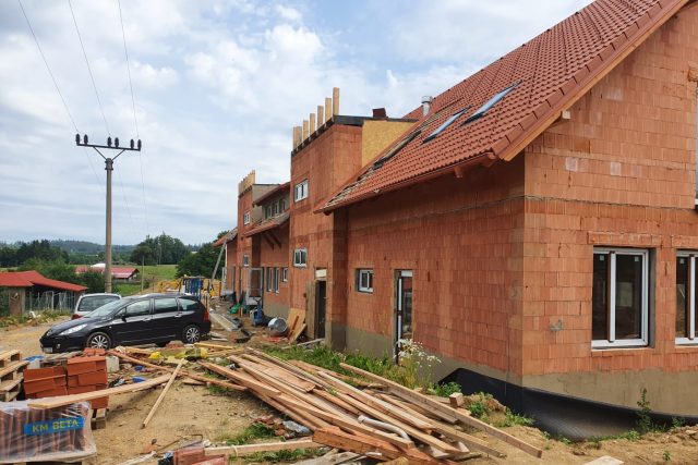 Havlíčkova Borová,  rozestavěná budovy školky | foto: Tereza Pešoutová,  Český rozhlas Vysočina