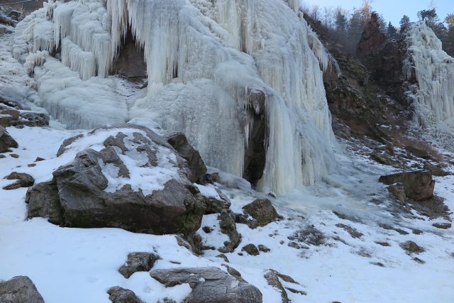 Vír  (Žďársko),  ledová stěna | foto: Tereza Pešoutová,  Český rozhlas