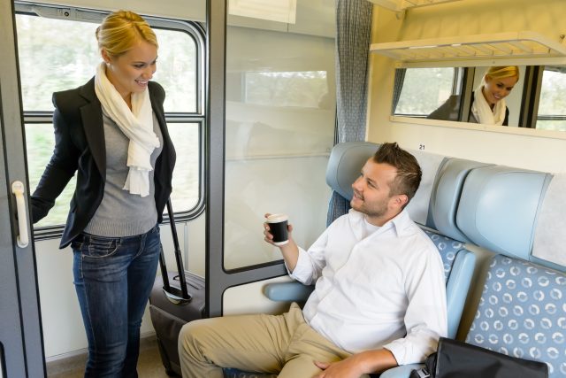 Muž a žena ve vlaku | foto: Profimedia