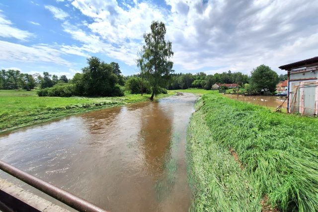 Rozvodněný Todeňský potok | foto: Kristýna Barchini,  Český rozhlas