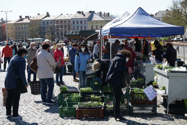 Jihlava,  trhy na náměstí | foto: Patrik Salát,  Český rozhlas