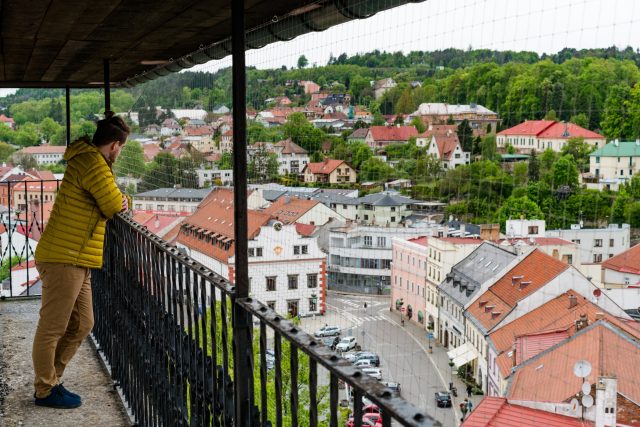 Velké Meziříčí,  vyhlídka z věže kostela sv. Mikuláše | foto: Patrik Salát,  Český rozhlas