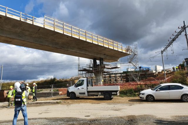 Unikátní konstrukce mostu,  obchvat Havlíčkova Brodu | foto: Tereza Pešoutová,  Český rozhlas