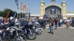 Oslavy 115. výročí značky motocyklů Harley-Davidson na holešovickém Výstavišti v Praze.